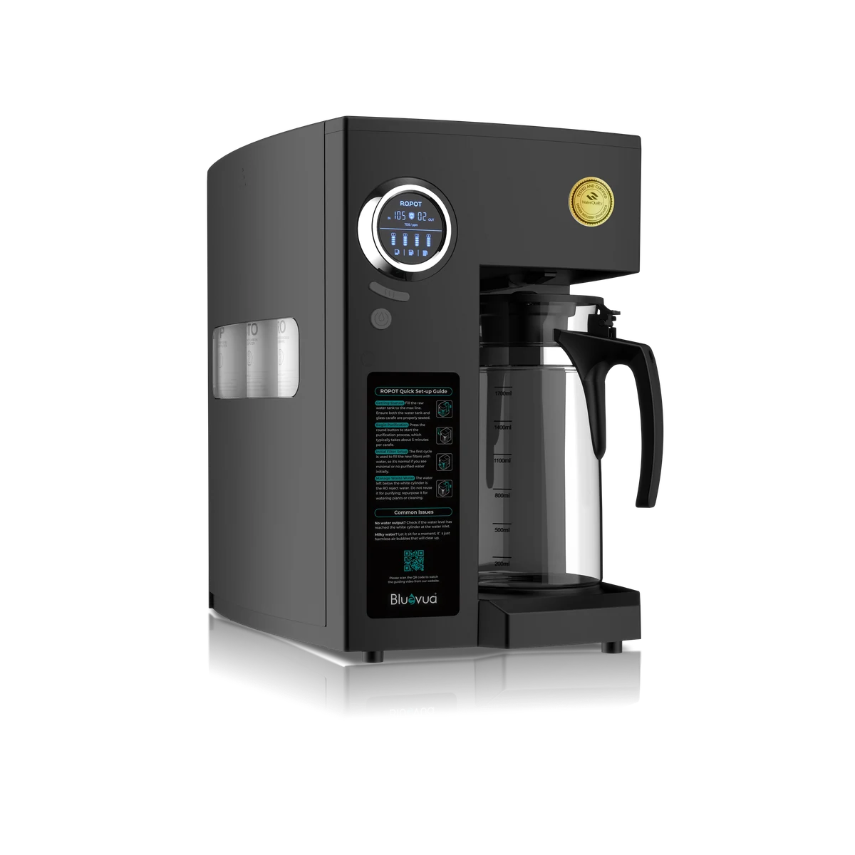 Bluevua countertop reverse-osmosis system RO100ROPOT-UV