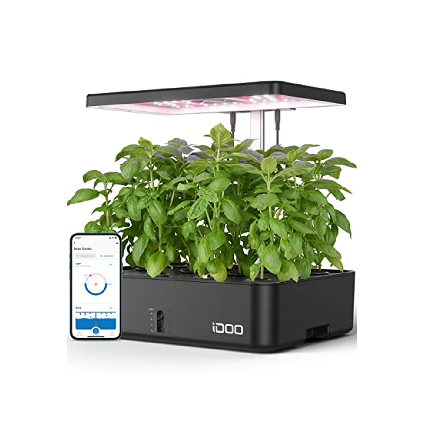 iDOO 12-pod Wi-Fi hydroponic growing system ID-IG301S