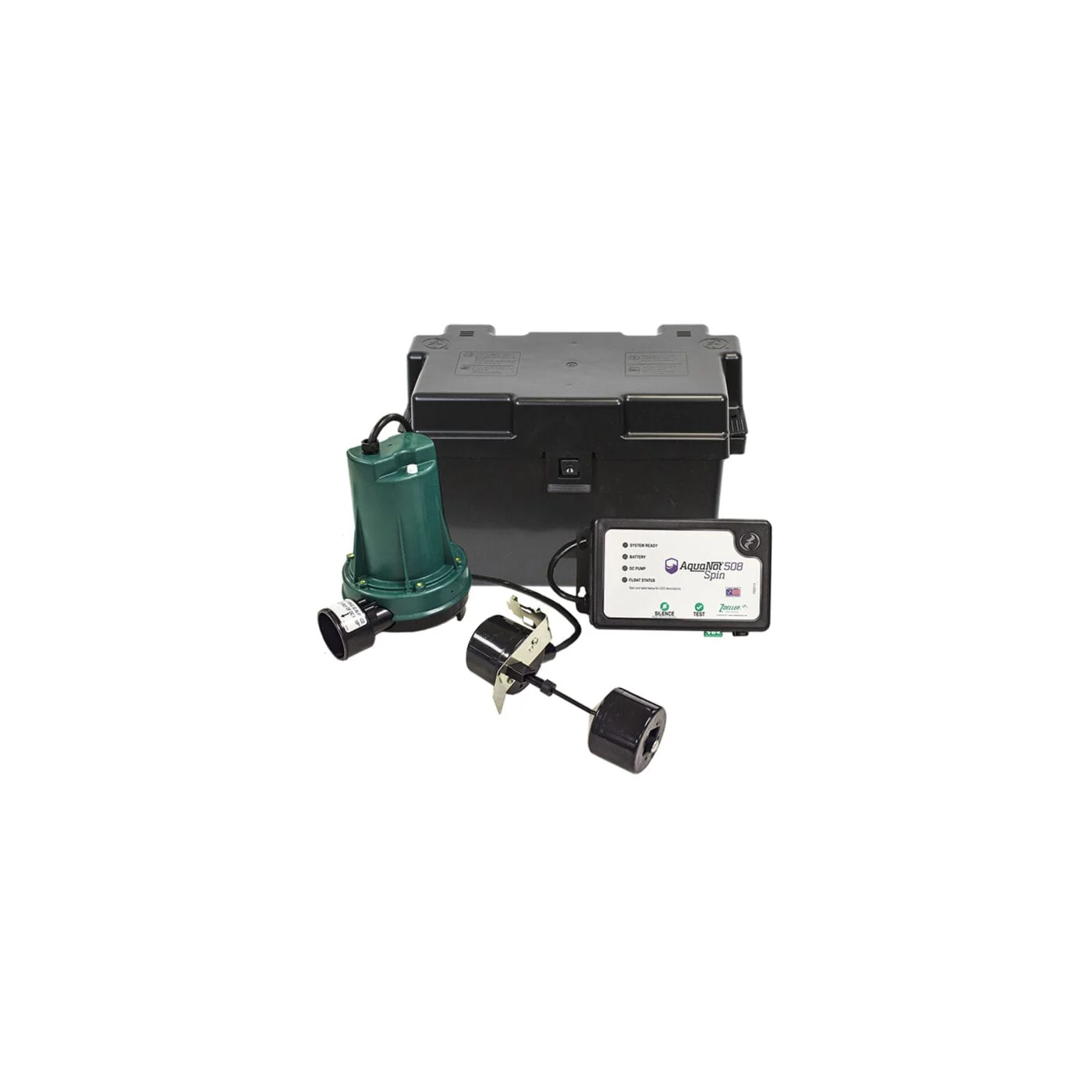 Zoeller AquaNot Spin 508 backup sump pump system 508-0005